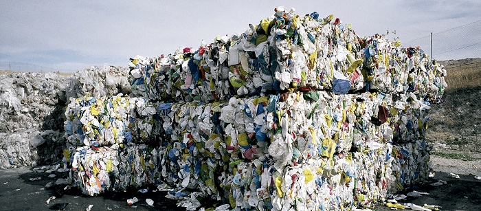 Balas de plásticos recuperados