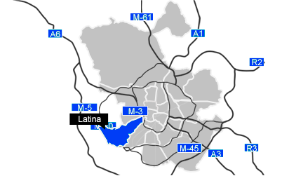 Mapa del distrito de Latina